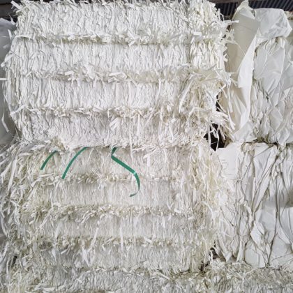 White Shredded Paper Scrap